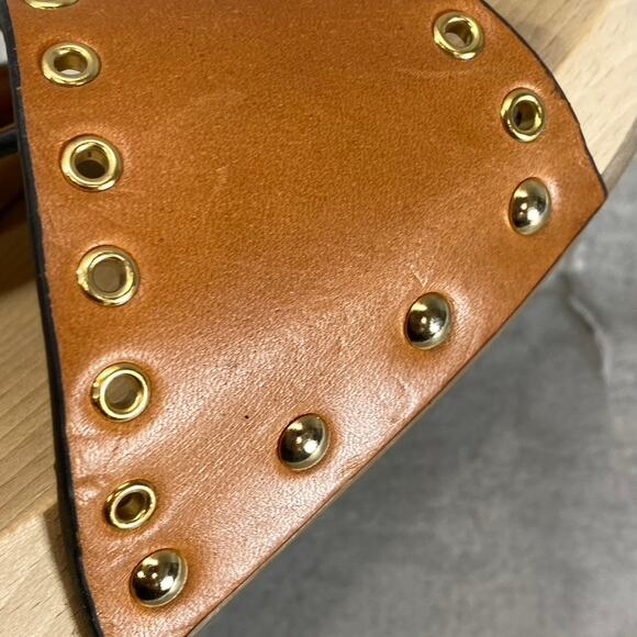 ISABEL MARANT Women's Tan Leather Jaso Eyelet Slide Clog Sandals SZ 9 - Picture 11 of 11